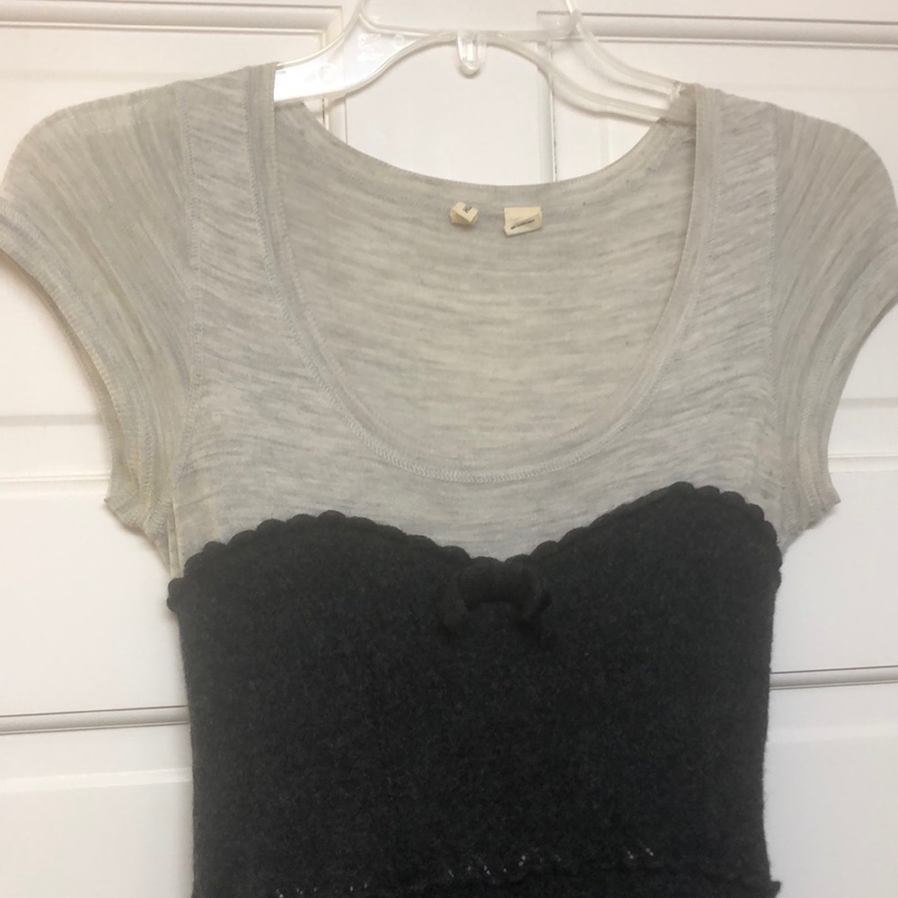 Anthropologie wool dress with bow